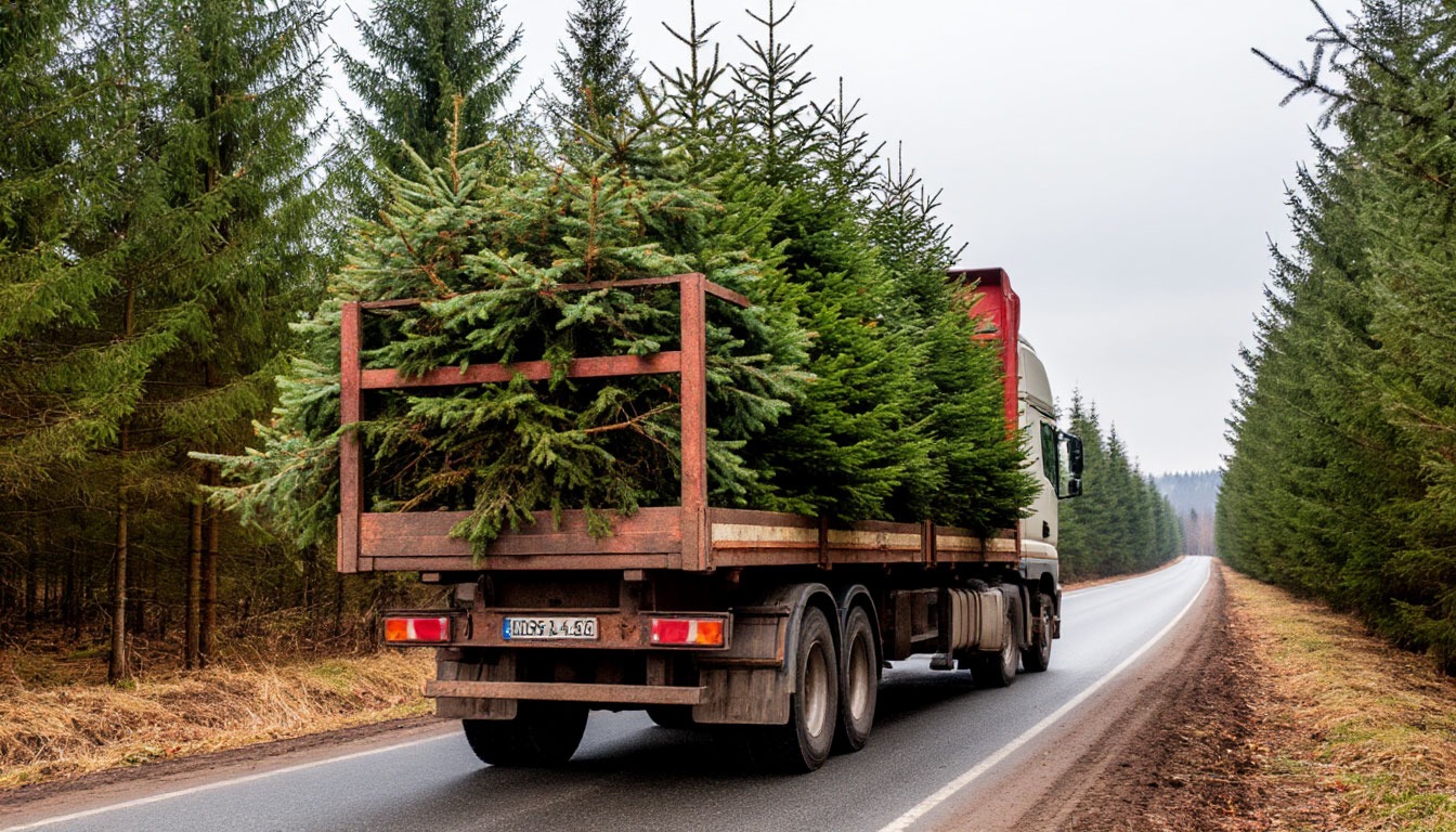 Перевозка елей